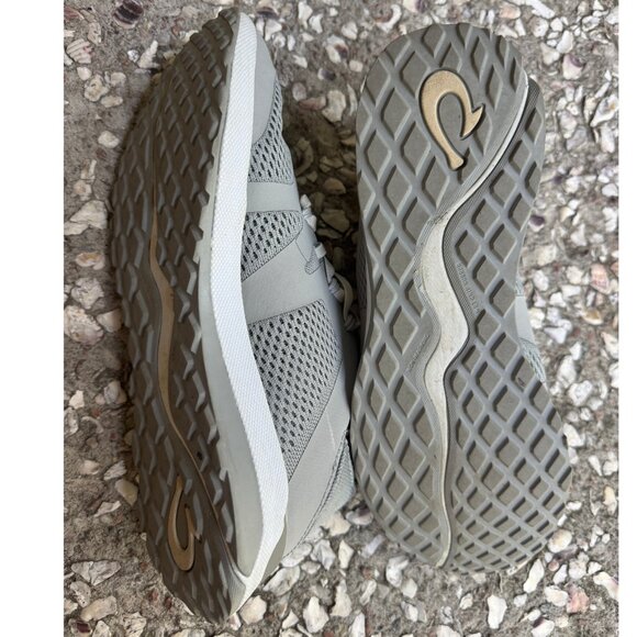 Olukai Huia Gray Mesh Sneakers Women’s 7.5 — Lightweight Everyday Comfort Shoe - Picture 7 of 7